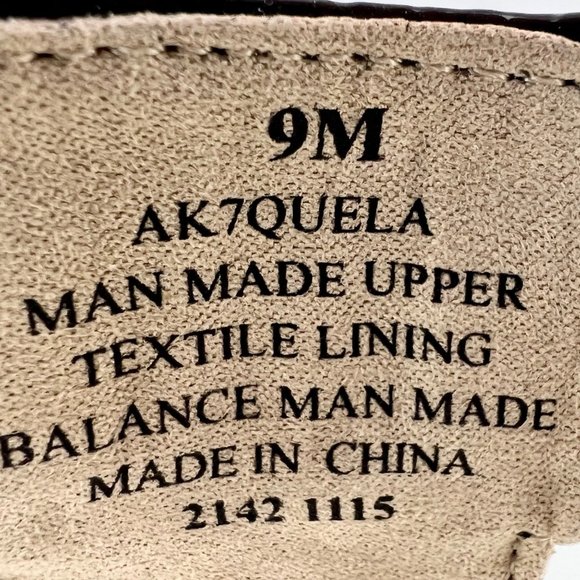 Ann Klein Quela‎ Faux Leather Black Sandal Flip Flop Thong Size 9M - Picture 9 of 11